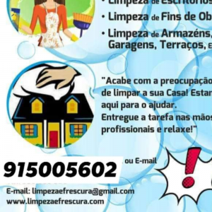 Tenha a sua limpeza pós-obra!